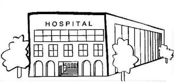  Dibujos de hospitales para colorear