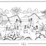 Dibujos de indígenas para imprimir y colorear