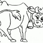 Pintando dibujos de vacas para imprimir y colorear