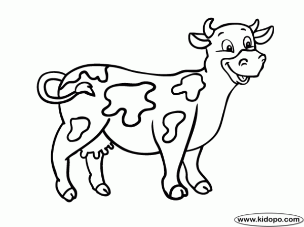 Dibujo para colorear vaca Dibujos Para Imprimir Gratis