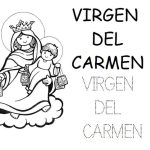 Bonitos dibujos de Nuestra Señora del Carmen para pintar