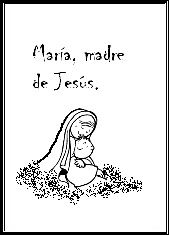 Dibujos de la Vírgen María para imprimir y colorear | Colorear imágenes