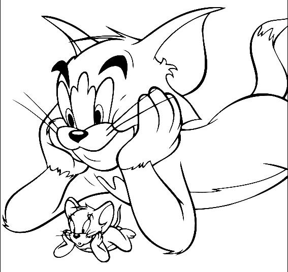 Pintando Dibujos De Tom Y Jerry Colorear Imagenes
