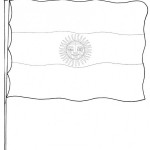 Dibujos para pintar del Día de la Bandera Nacional Argentina