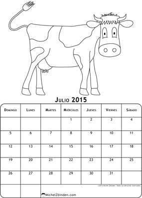 calendario-julio-2015-dibujo-para-colorear-vaca-d