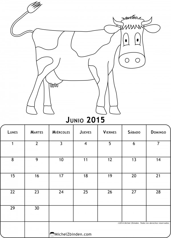 calendario-junio-2015-dibujo-para-colorear-vaca-l