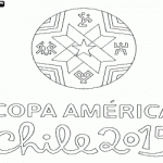 Dibujos de la Copa América Chile 2015 para pintar