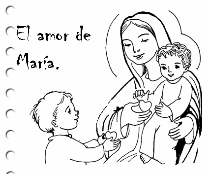 Dibujos De La Virgen Maria Para Imprimir Y Colorear Colorear