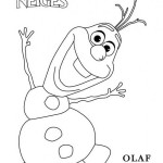 Divertidos dibujos de Olaf para pintar