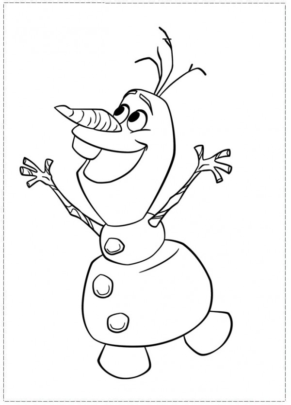 Divertidos dibujos de Olaf para pintar | Colorear imágenes