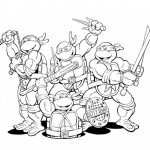 Imágenes de las Tortugas Ninja para colorear