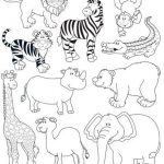 Plantillas con dibujos de animales salvajes para colorear