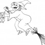 Dibujos graciosos de brujas para pintar