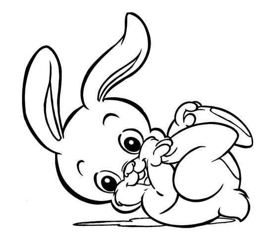 Dibujos de conejitos bebés para colorear | Colorear imágenes