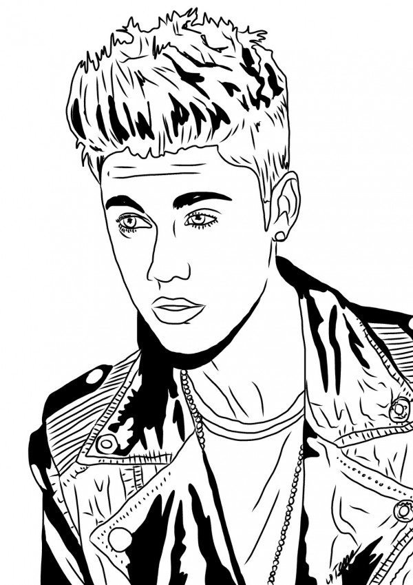 Imágenes para pintar de Justin Bieber | Colorear imágenes