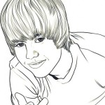 Imágenes para pintar de Justin Bieber