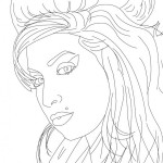 Imágenes de caricaturas para pintar de Any Winehouse