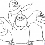 Imágenes para pintar de los pinguinos de Madagascar