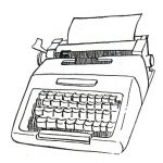 Imágenes de maquinas para escribir para colorear