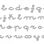 Abecedarios de letras cursivas para imprimir y colorear