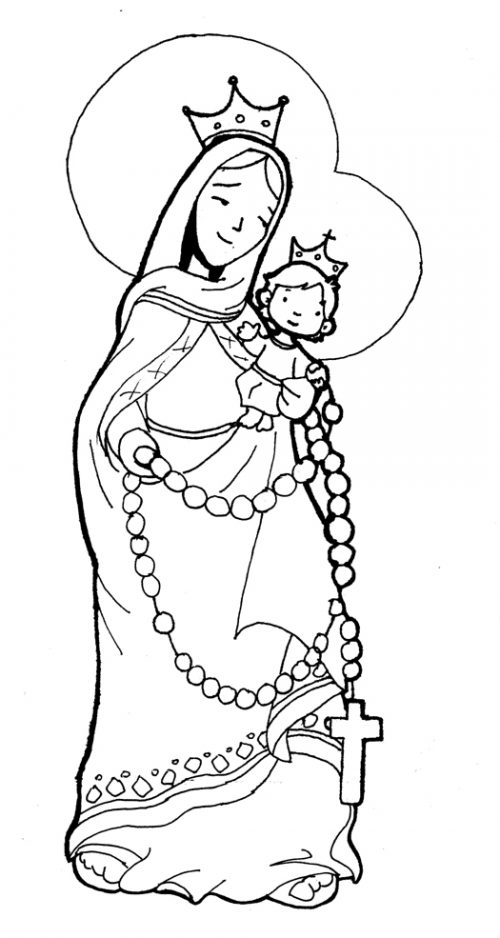 Dibujos del Día de Nuestra Señora del Rosario de San Nicolás para colorear  | Colorear imágenes