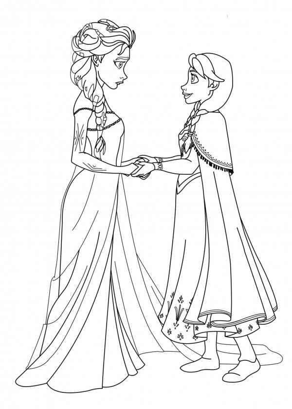 Dibujos De Las Princesas De Frozen Para Pintar Colorear Imagenes