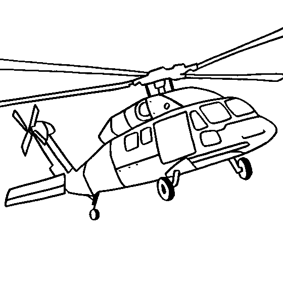  Dibujos de helicópteros para imprimir y colorear