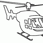 Dibujos de helicópteros para imprimir y colorear