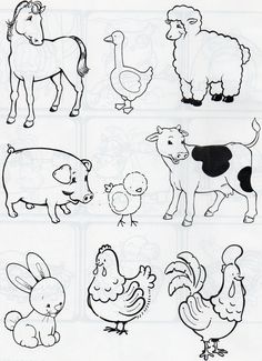 Dibujos Infantiles De Animales Para Descargar Imprimir Pintar Y Jugar Colorear Imagenes