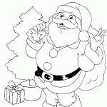 Dibujos de Papa Noel para descargar, imprimir y colorear