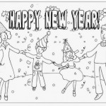 Happy New Year – Dibujos para pintar y regalar