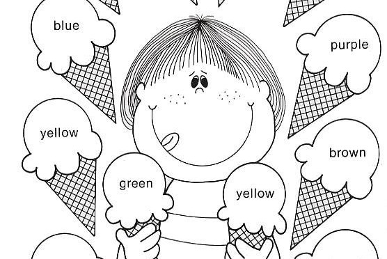 Actividades Infantiles Para Pintar Y Aprender Los Colores En Inglés
