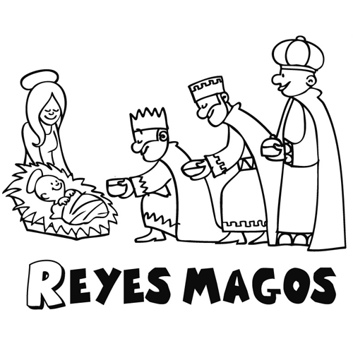 Los Reyes Magos Para Imprimir Y Colorear Colorear Imágenes