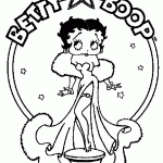 Bonitos dibujos de Betty Boop para imprimir y colorear