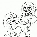 Dibujos de perros cachorros para colorear