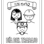 +30 dibujos para imprimir y pintar del Día del Trabajador: 1º de mayo festejo Día del Trabajo para colorear
