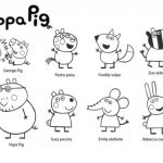 Imágenes con dibujos de Peppa Pig para pintar y colorear