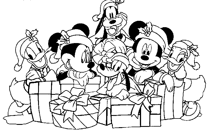 dibujos-mickey-mouse-en-navidad-para-colorear