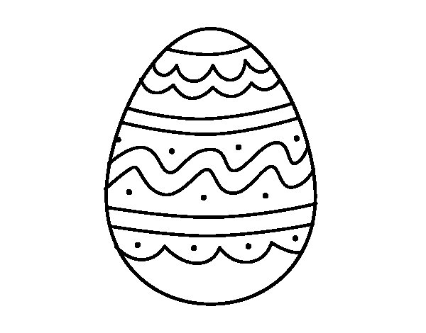  Dibujos de Huevos de Pascua para colorear