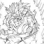Dibujos de Goku y sus transformaciones para colorear