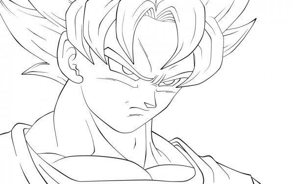 Dibujos de Goku y sus transformaciones para colorear | Colorear imágenes