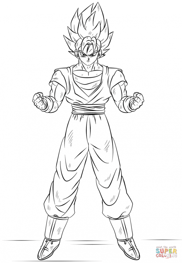 Dibujos De Goku Y Sus Transformaciones Para Colorear Colorear Im Genes