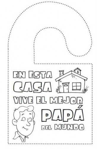 Dibujos Con Frases Para Colorear Y Regalar A Papa En Su Dia Colorear Imagenes