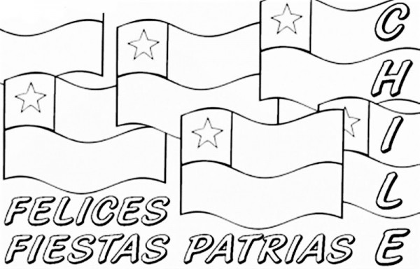 Imágenes De La Independencia De Chile Dibujos Para Colorear