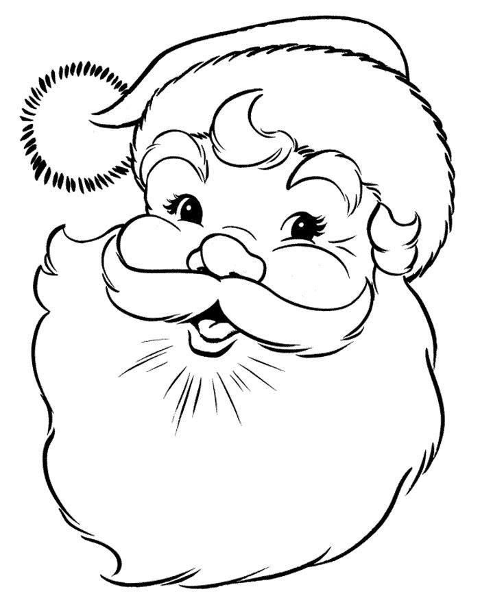 Dibujos Navideños de Papa Noel para colorear e imprimir | Colorear imágenes