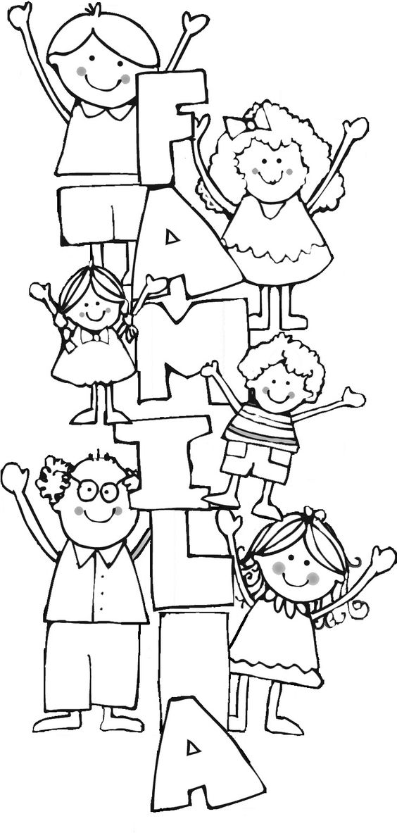 Dibujos del Día de la Familia para descargar, imprimir y colorear |  Colorear imágenes