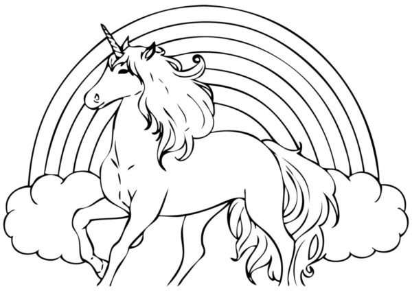 Dibujos de unicornios para colorear | Colorear imágenes