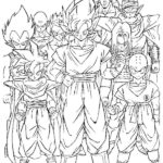 Dibujos de Dragon Ball Z, Goku y Vegeta para colorear