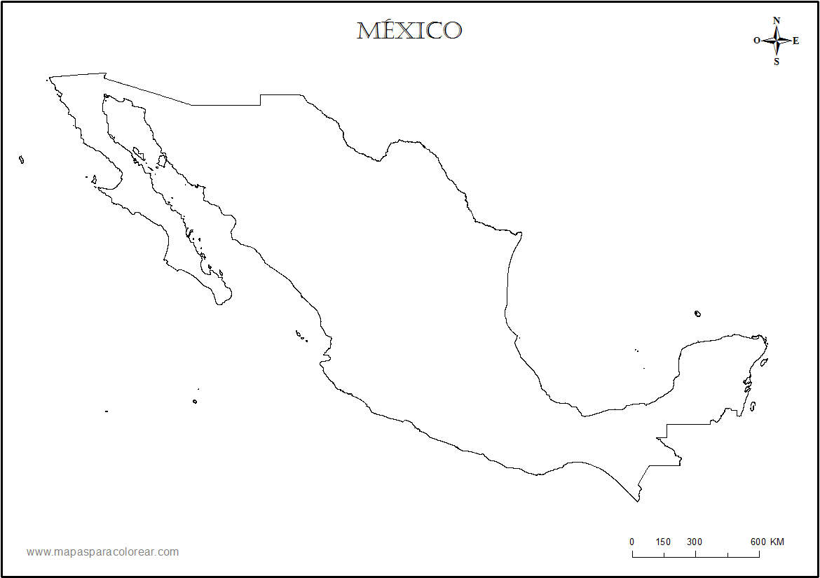 ¡Órale 36 Listas De Mapa De Mexico Con Division Politica Y Nombres