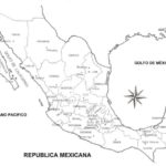 Mapas de México para colorear e imprimir